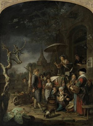 The Quack by Gerrit Dou Oil Painting