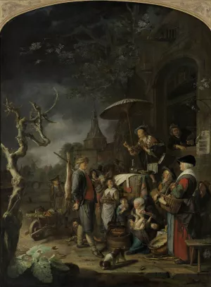 The Quack by Gerrit Dou Oil Painting