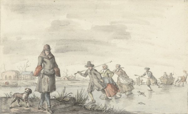 Main Product Photo of Wintergezicht bij de kalkoven te Zwolle  Painting by Gerrit Grasdorp