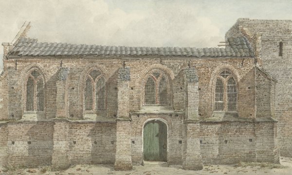 Main Product Photo of Oude kerk van Vaassen  Painting by Gerrit Hulseboom
