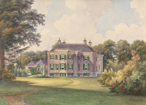 Boschbeek and Groenendaal; Bosbeek en Groenendaal nabig Heernstede, later view by Gerrit Jan Schouten - Hand-Painted Oil Painting Reproduction