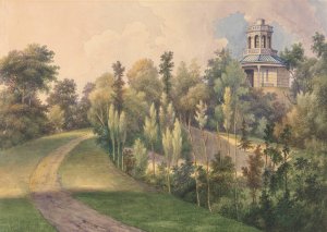 Boschbeek and Groenendaal; Garden Building in Grounds of Boschbeek with Octagonal Turret by Gerrit Jan Schouten Oil Painting