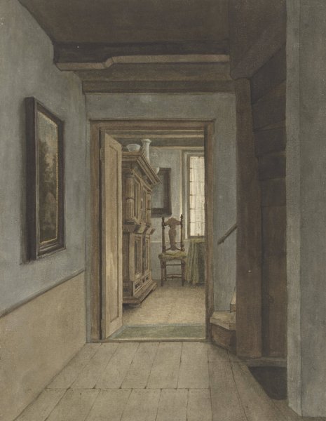 Binnenhuis  by Gerrit Lamberts - Hand-Painted Oil Painting Reproduction