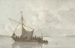 Riviergezicht Oil painting by Gerrit Lamberts