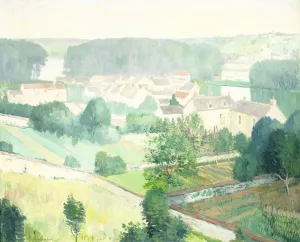 The Village of Sannois Oil painting by Gerrit Van Blaaderen