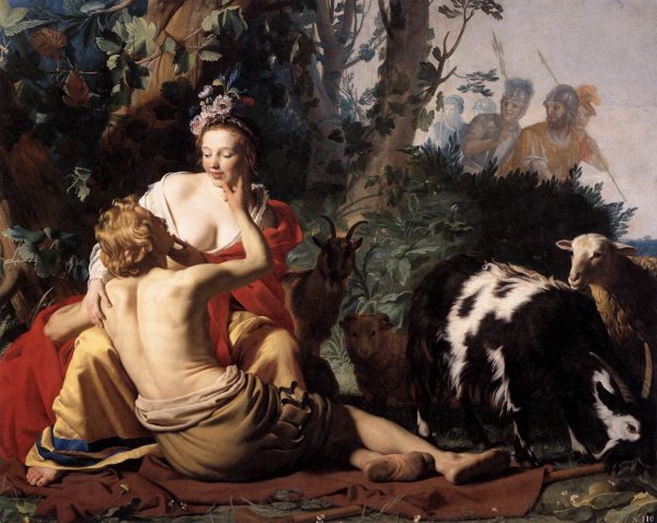 Main Product Photo of Granida and Daifilo Painting by Gerrit Van Honthorst