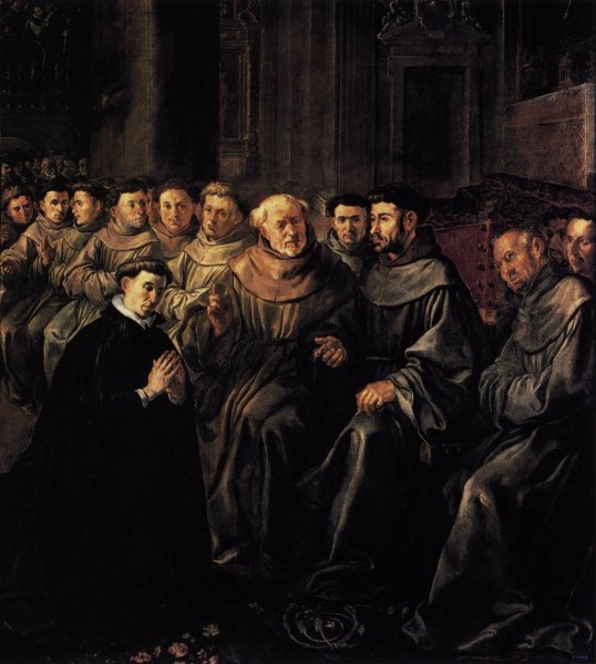 Main Product Photo of St Bonaventure Enters the Franciscan Order Painting by Gerrit Van Honthorst