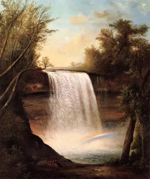 The Falls of Minehaha by Gerrit Van Honthorst Oil Painting