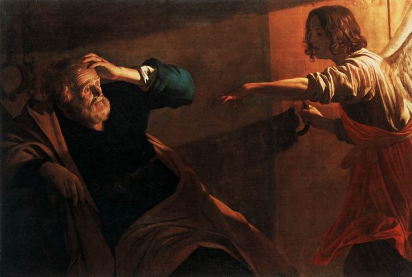 Main Product Photo of The Liberation of St Peter Painting by Gerrit Van Honthorst