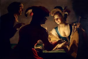 The Procuress by Gerrit Van Honthorst Oil Painting