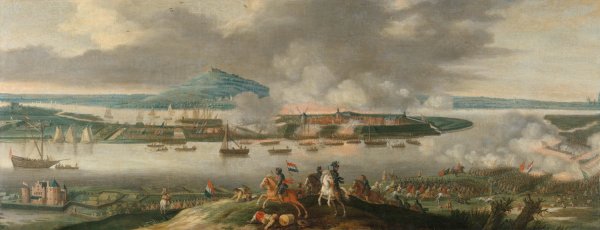 Main Product Photo of The Siege of Schenkenschans in 1636  Painting by Gerrit Van Santen