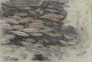 Aquarium met goudwinden by Gerrit Willem Dijsselhof Oil Painting