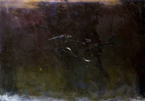 Fish in an Aquarium by Gerrit Willem Dijsselhof Oil Painting