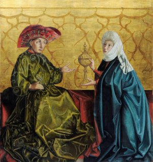 Solomon And The Queen Of Sheba by Gertrud Bock-Schnirlin Oil Painting