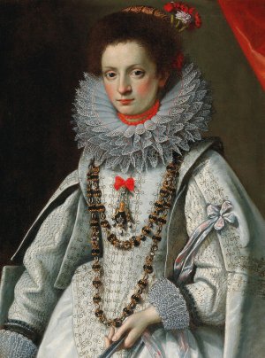 Portrait Of A Lady by Gervasio Gatti Oil Painting
