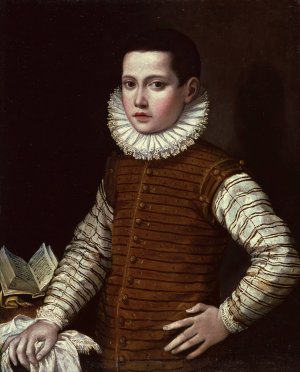 Portrait Of A Young Boy by Gervasio Gatti Oil Painting