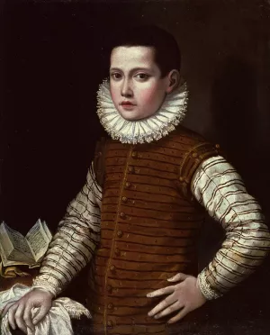 Portrait Of A Young Boy Oil painting by Gervasio Gatti