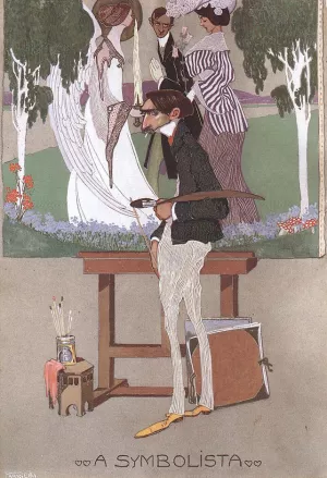 The Symbolist painting by Geza Farago