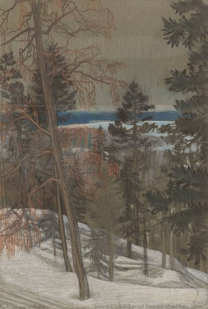 Scene of Hvittrask by Geza Maroti Oil Painting