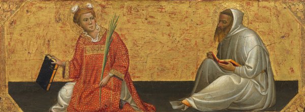 St. Stephen and St. Bruno  by Gherado Di Jacopo - Hand-Painted Oil Painting Reproduction