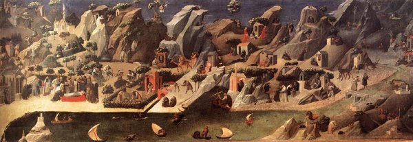 Thebaid by Gherardo Di Jacopo Starnina - Hand-Painted Oil Painting Reproduction