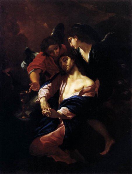 Main Product Photo of Christ in the Garden of Gethsemane Painting by Giacinto Brandi