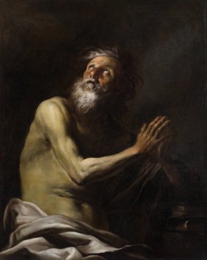 Hermit Saint by Giacinto Brandi Oil Painting