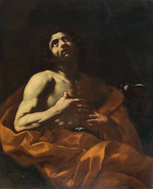 Saint Roch by Giacinto Brandi Oil Painting