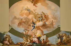 The Apotheosis Of The Heroes Of Antiquity Oil painting by Giacinto Diana