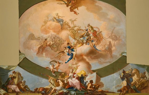 The Apotheosis Of The Heroes Of Antiquity by Giacinto Diana - Hand-Painted Oil Painting Reproduction