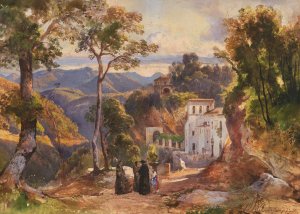 L'Avvocatella, Cava dei Tirreni by Giacinto Gigante Oil Painting
