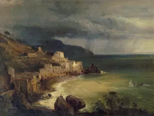 Temporale nel Golfo di Amalfi by Giacinto Gigante - Oil Painting Reproduction