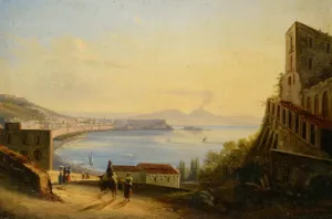 View of Naples from Fosillipo by Giacinto Gigante - Oil Painting Reproduction
