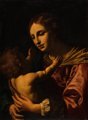 The Virgin And Child by Giacinto Gimignani Oil Painting