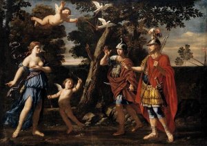 Venus Appearing to Aeneas and Achates by Giacinto Gimignani Oil Painting