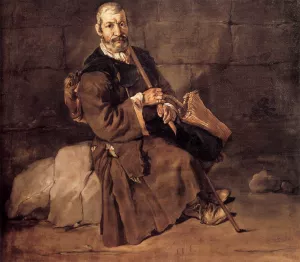 Beggar Resting by Giacomo Ceruti - Oil Painting Reproduction