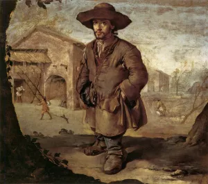 The Dwarf by Giacomo Ceruti - Oil Painting Reproduction