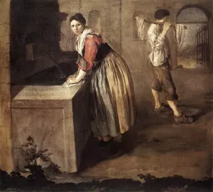 The Laundress painting by Giacomo Ceruti