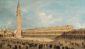 Piazza San Marco in Venice by Giacomo Guardi Oil Painting