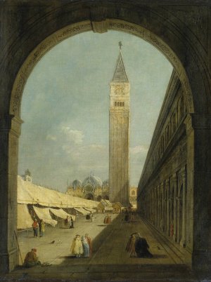 Saint Mark's Square in Venice by Giacomo Guardi Oil Painting