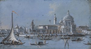Santa Maria Della Salute, Venice And The Punta Della Dogana by Giacomo Guardi Oil Painting