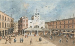 The San Giacomo di Rialto, Venice by Giacomo Guardi Oil Painting