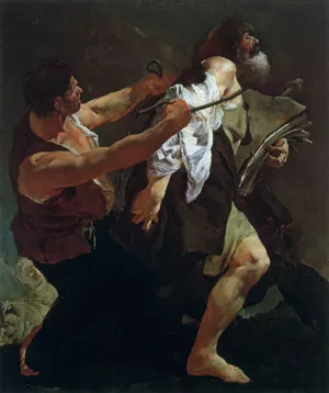 Martyrdom of St James Oil painting by Giacomo Piazzetta