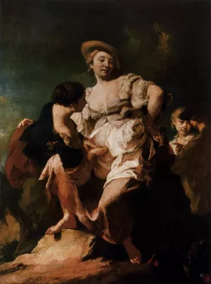 The Soothsayer painting by Giacomo Piazzetta