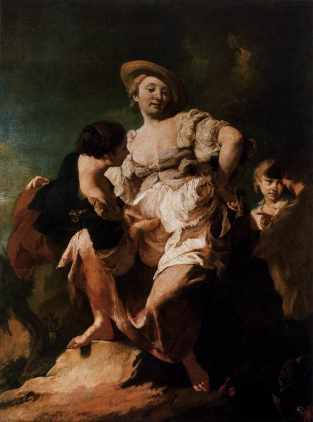 Main Product Photo of The Soothsayer Painting by Giacomo Piazzetta