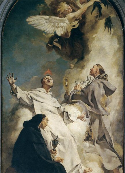Main Product Photo of Three Dominican Saints Detail Painting by Giacomo Piazzetta