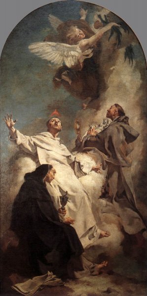 Main Product Photo of Three Dominican Saints Painting by Giacomo Piazzetta