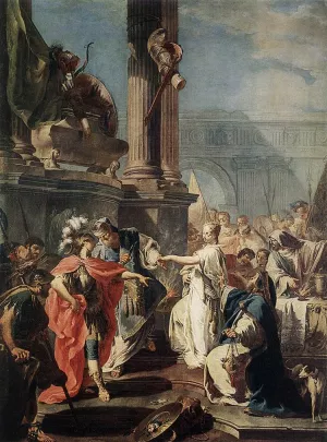 The Sacrifice of Polyxena by Giambattista Pittoni - Oil Painting Reproduction