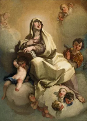 Madonna Oil painting by Giambettino Cignaroli