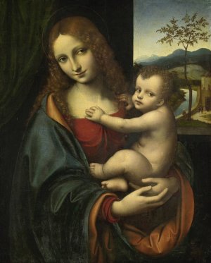 Madonna and Child by Giampietrino (Giovanni Pietro Rizzoli) Oil Painting